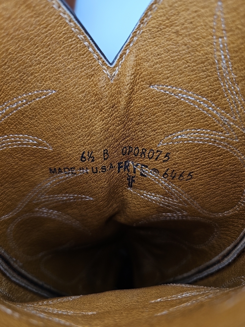Frye Brown Leather Tall Cowboy Boots - Picture 4 of 5